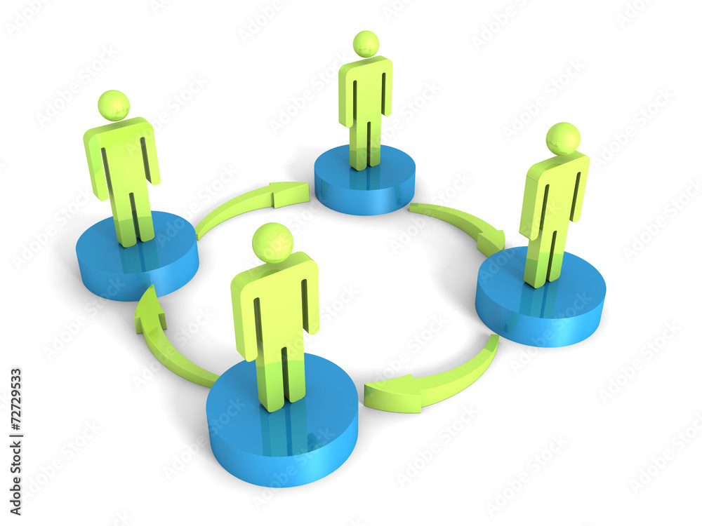 3d man group arrows connection teamwork concept 3d man group arrows connection teamwork concept