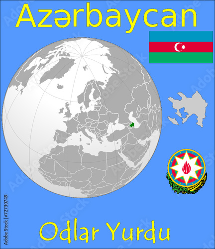 Azerbaijan location emblem motto