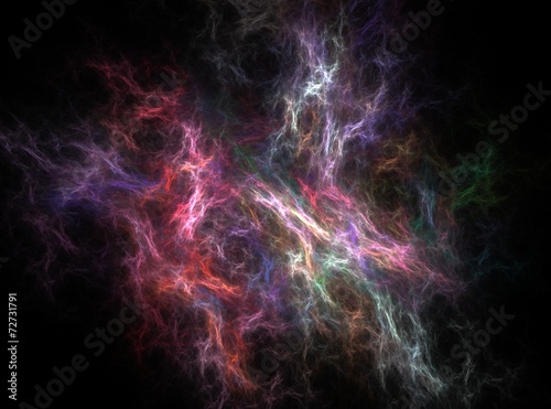 Red, purple, blue nebula abstract effect light background