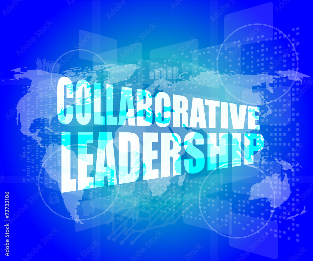 collaborative leadership review on touch screen, media collaborative leadership review on touch screen, media