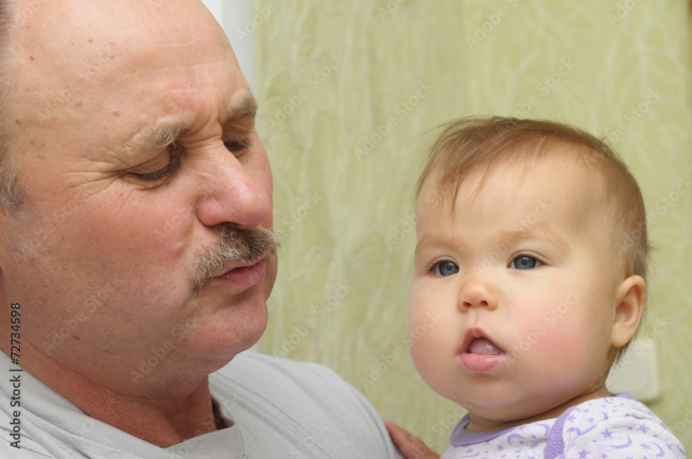 grandfather and grandchild grandfather and grandchild