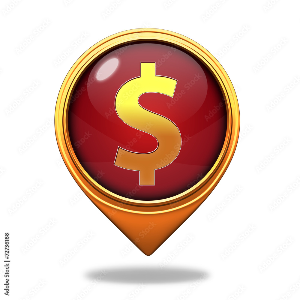 money pointer icon on white background money pointer icon on white background