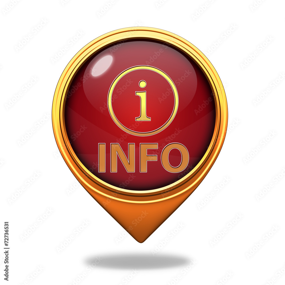 information pointer icon on white background information pointer icon on white background