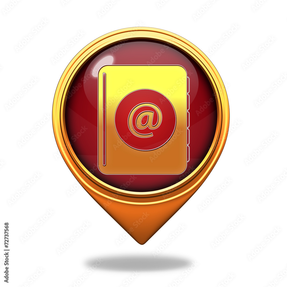 Email pointer icon on white background Email pointer icon on white background