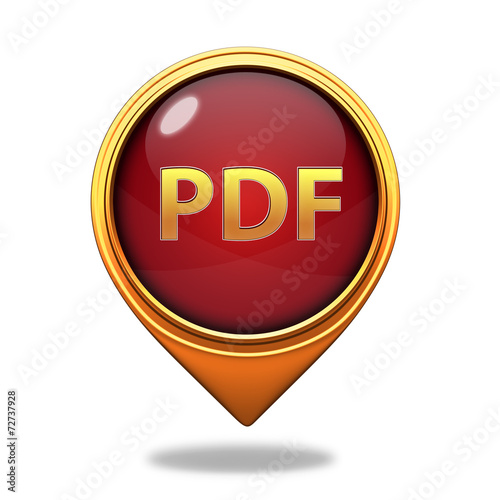 Free Download Pdf pointer icon on white background - GFXLoad