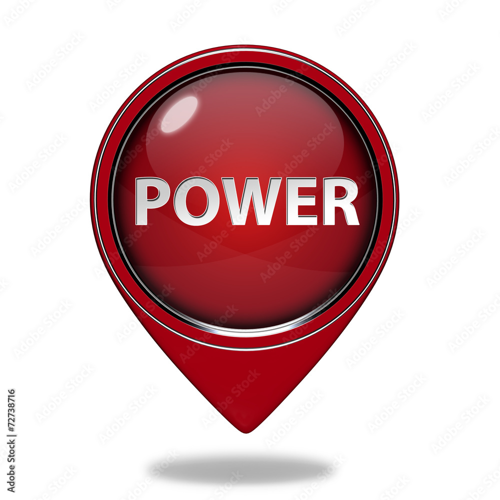 power pointer icon on white background power pointer icon on white background
