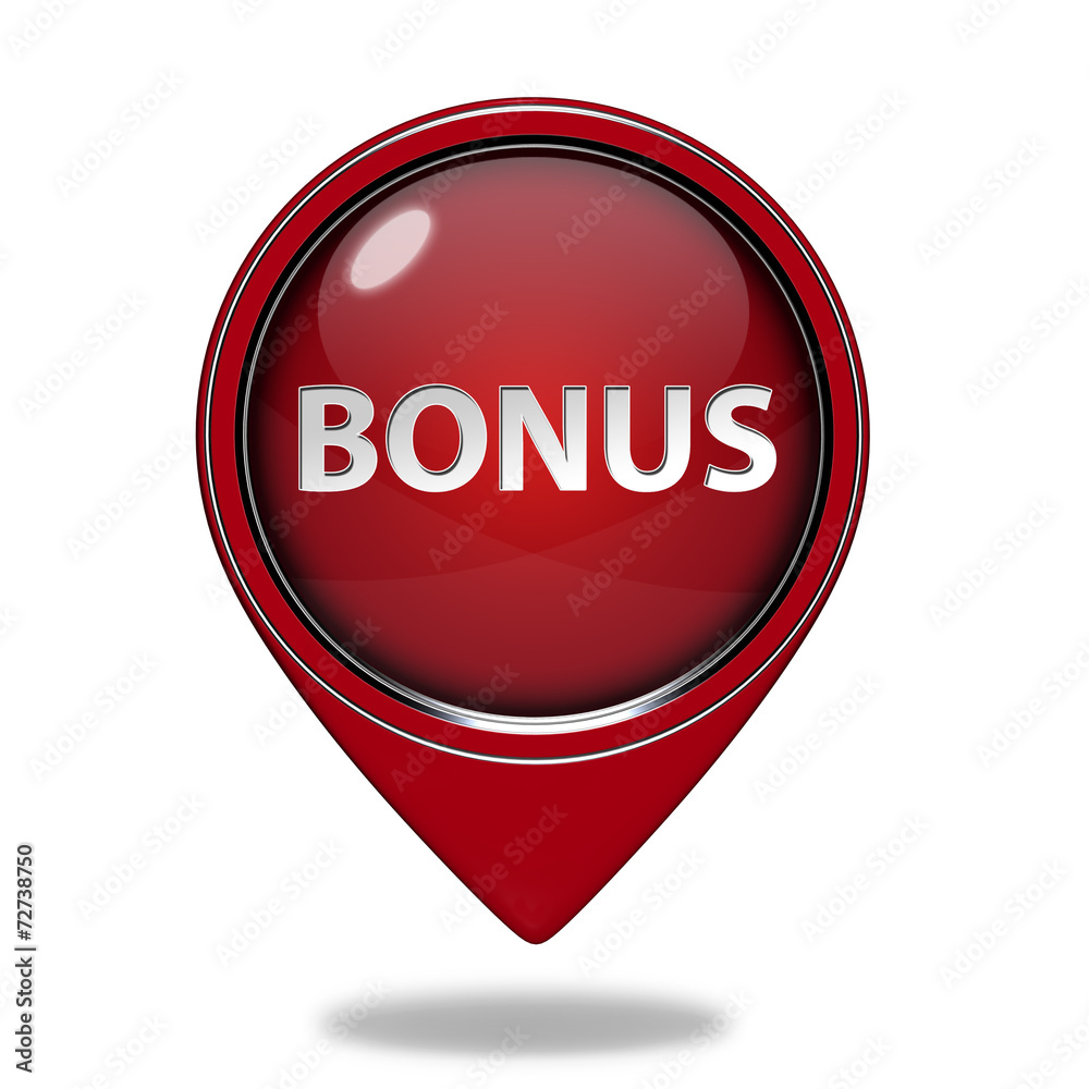 bonus pointer icon on white background bonus pointer icon on white background