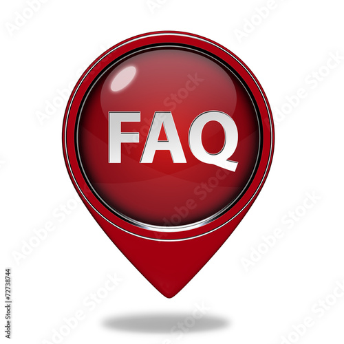 Free Download faq pointer icon on white background - GFXLoad