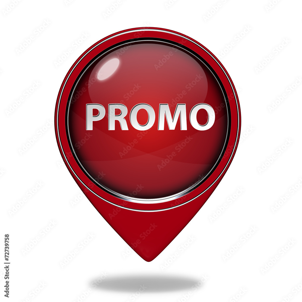 Promo pointer icon on white background Promo pointer icon on white background