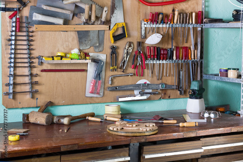 Fotografia workbench of handyman