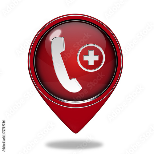 Free Download Emergency pointer icon on white background - GFXLoad