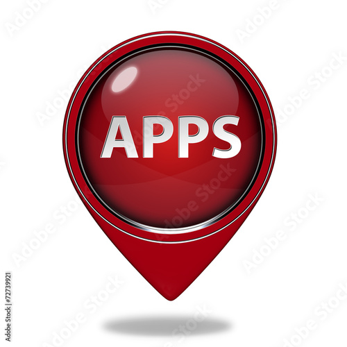 Free Download Apps pointer icon on white background - GFXLoad