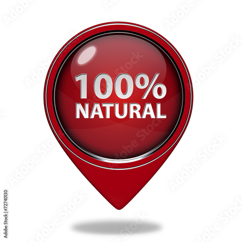 100% natural pointer icon on white background Free Download 100% natural pointer icon on white background - GFXLoad