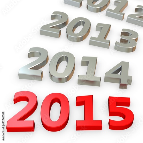 3d Happy New Year 2015