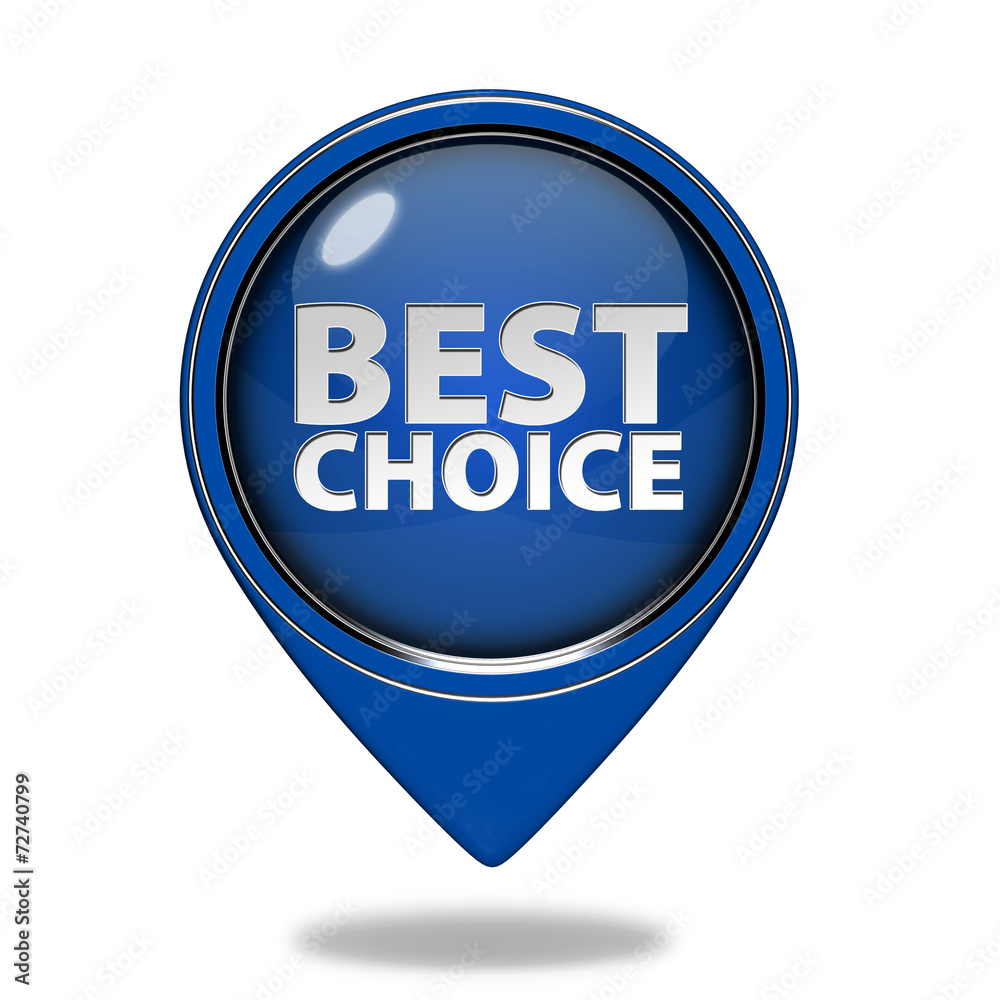 Best choice pointer icon on white background Best choice pointer icon on white background