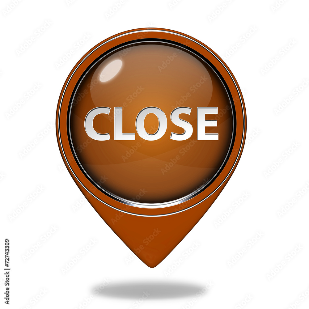 close pointer icon on white background close pointer icon on white background