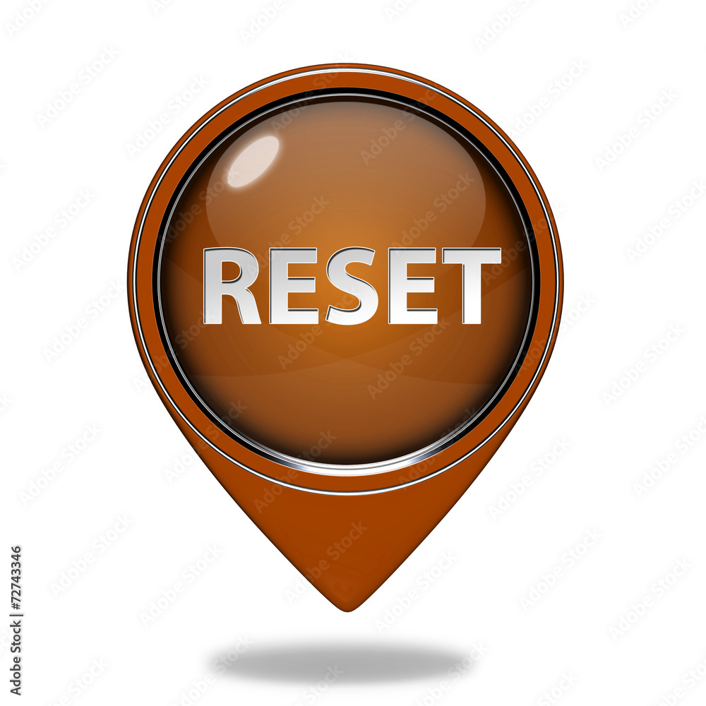 reset pointer icon on white background reset pointer icon on white background