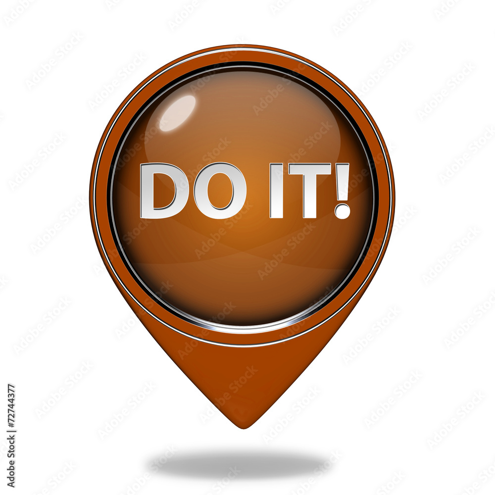 Do it pointer icon on white background Do it pointer icon on white background