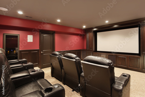 Theater in luxury home