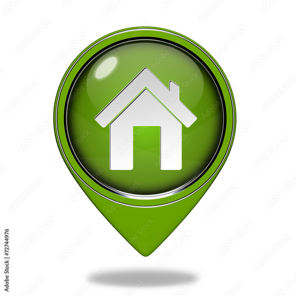home pointer icon on white background home pointer icon on white background