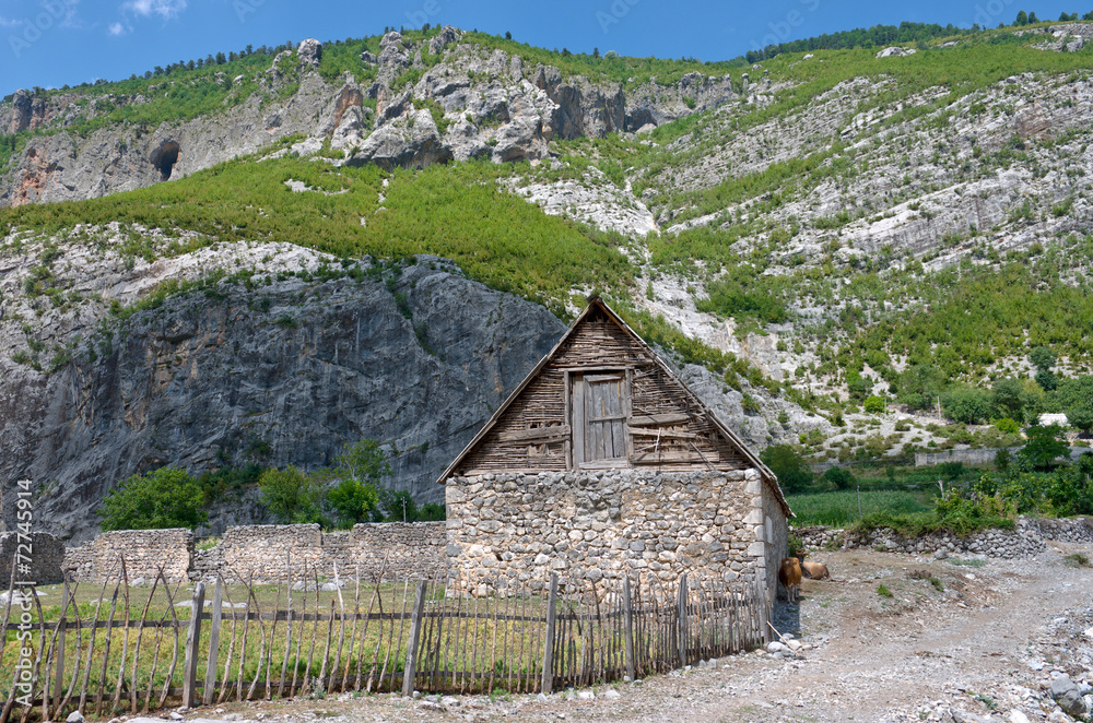 Traditional Barn In Commune Kelmend, Albania