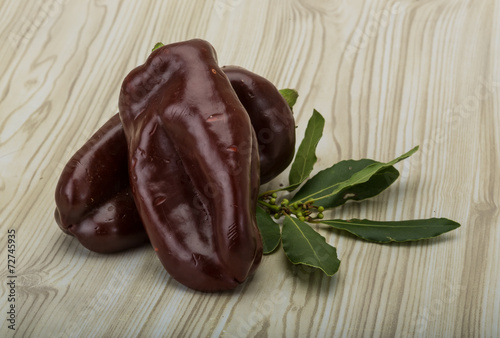 Brown Bulgarian pepper