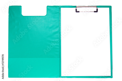 Clip board and paper