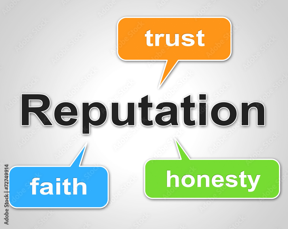 Reputation Words Shows Believe In And Faith Reputation Words Shows Believe In And Faith
