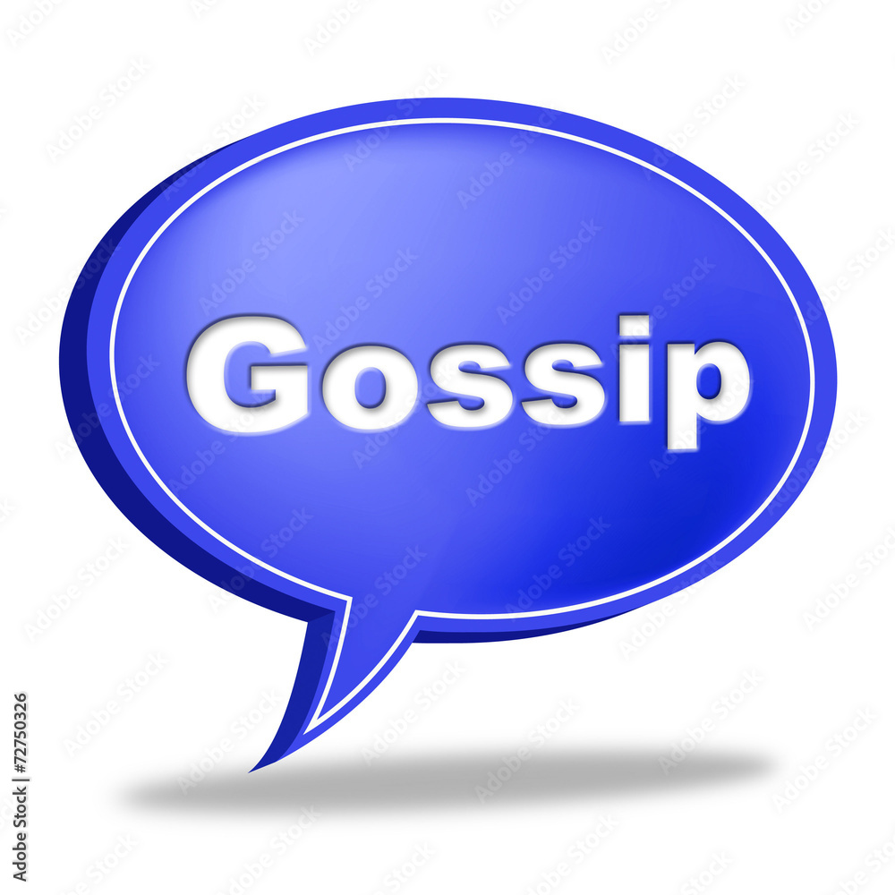 Gossip Speech Bubble Represents Chat Room And Chatter Gossip Speech Bubble Represents Chat Room And Chatter