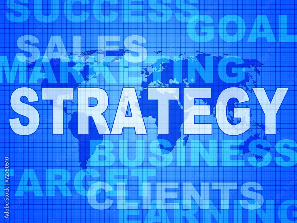 Strategy Words Indicates Solutions Vision And Trade