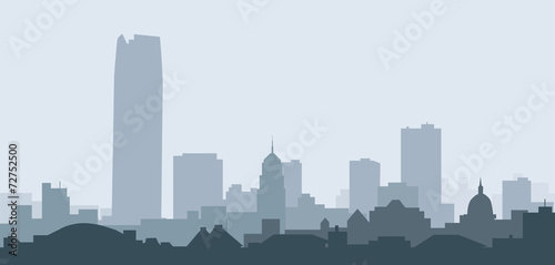 Oklahoma City Skyline-Vector