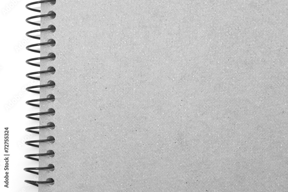 Note book cover isolated on white background Note book cover isolated on white background