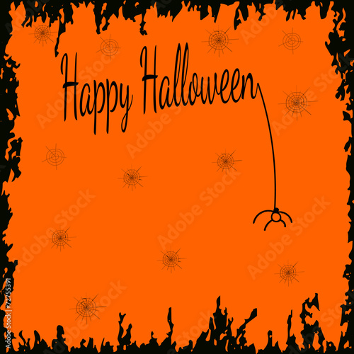 Festive Halloween background with empty space