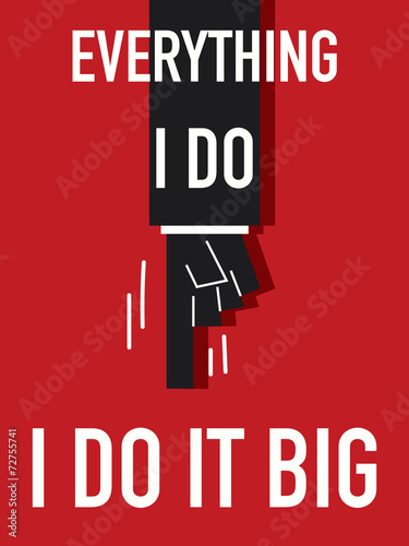 Word EVERYTHING I DO vector illustration