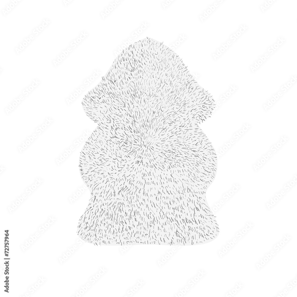 Fototapeta premium Sheep skin vector