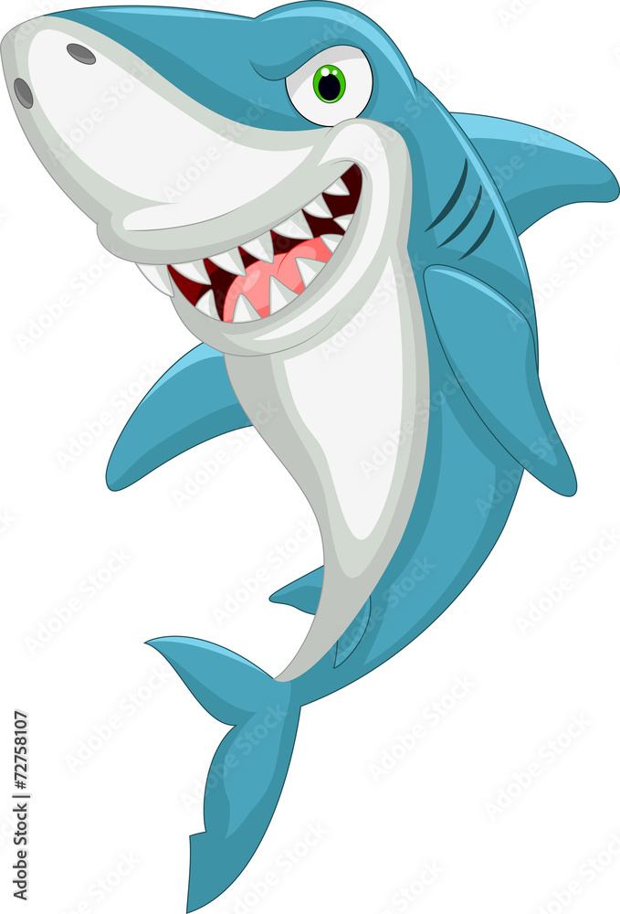 Fototapeta premium Cartoon shark