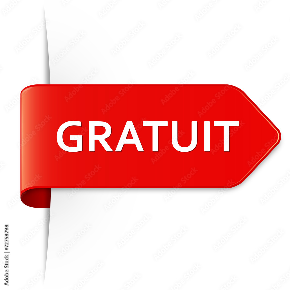 Longue sticker flèche rouge – GRATUIT