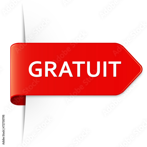 Longue sticker flèche rouge – GRATUIT