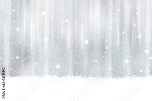Seamless silver background with snowflakes © wenani