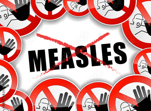 no measles abstract concept