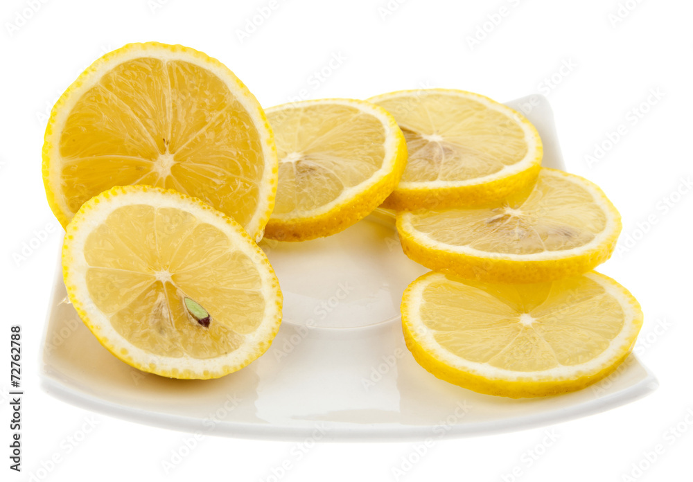 lemon in a dish lemon in a dish