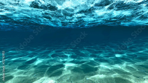 Fotografie, Obraz Surface of sand under water