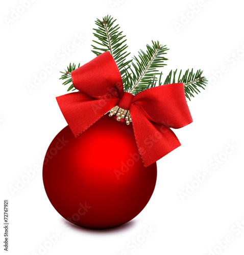 Rote Weihnachtskugel