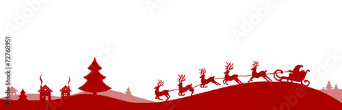 Weihnachten Silhouette Elche