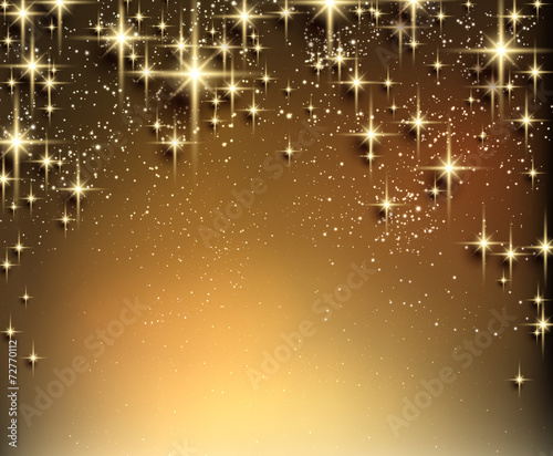 Christmas starry background with sparkles.