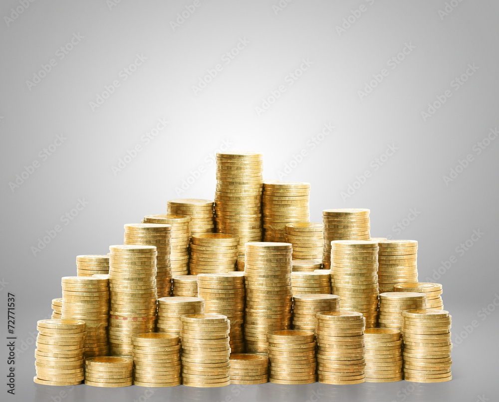 Coins graph stock Coins graph stock