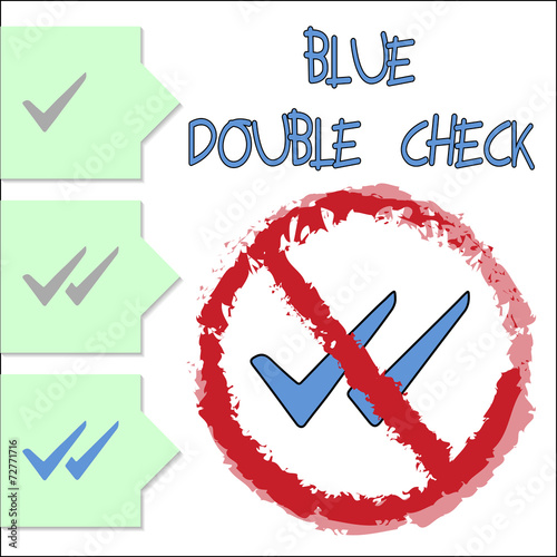 Blue Double Check