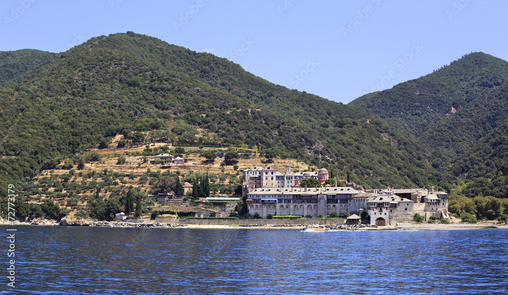Xenophontos monastery. Holy Mount Athos.