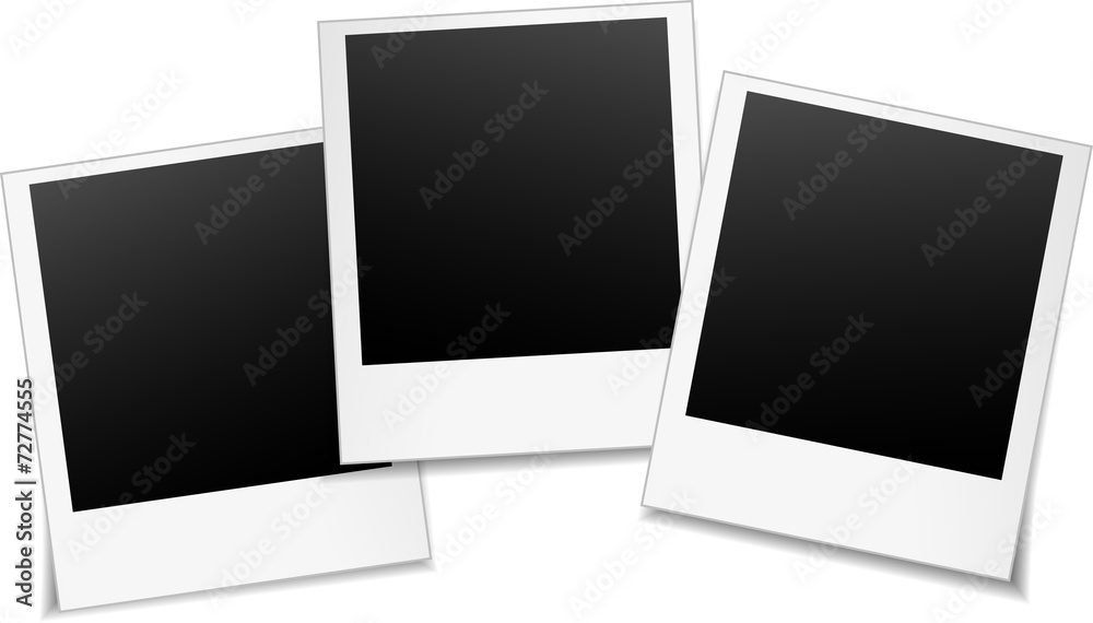 three blank photos three blank photos