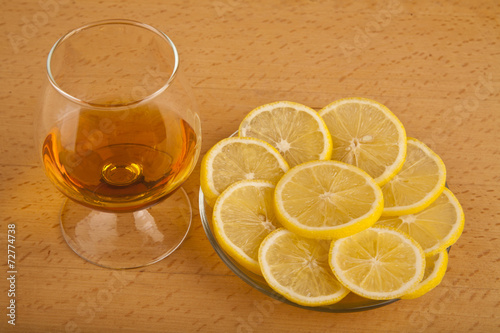 cognac and lemon
